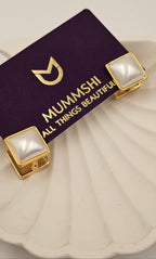 Pearl Amour Huggie Hoops (S925 & Freshwater Pearls) - Mummshi