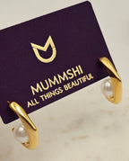 Pearl Arc Hoop (Freshwater Pearls) - Mummshi