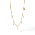 Pearl Drop Charms Necklace (PVD) - Mummshi