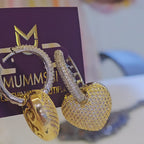 3-Way Luxe Heart Hoops