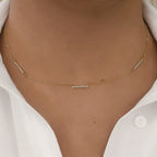 Irene diamond Necklace (PVD)