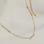 Irene diamond Necklace (PVD)