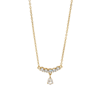Pear Drop Solitaire Necklace (PVD)