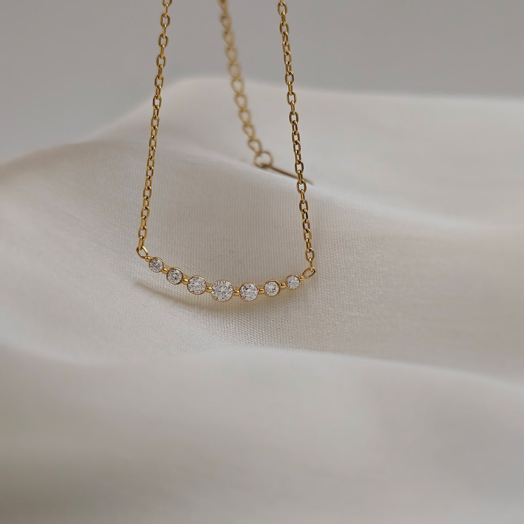 Rachel diamond necklace (PVD)