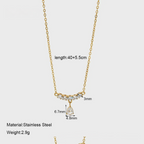 Pear Drop Solitaire Necklace (PVD)