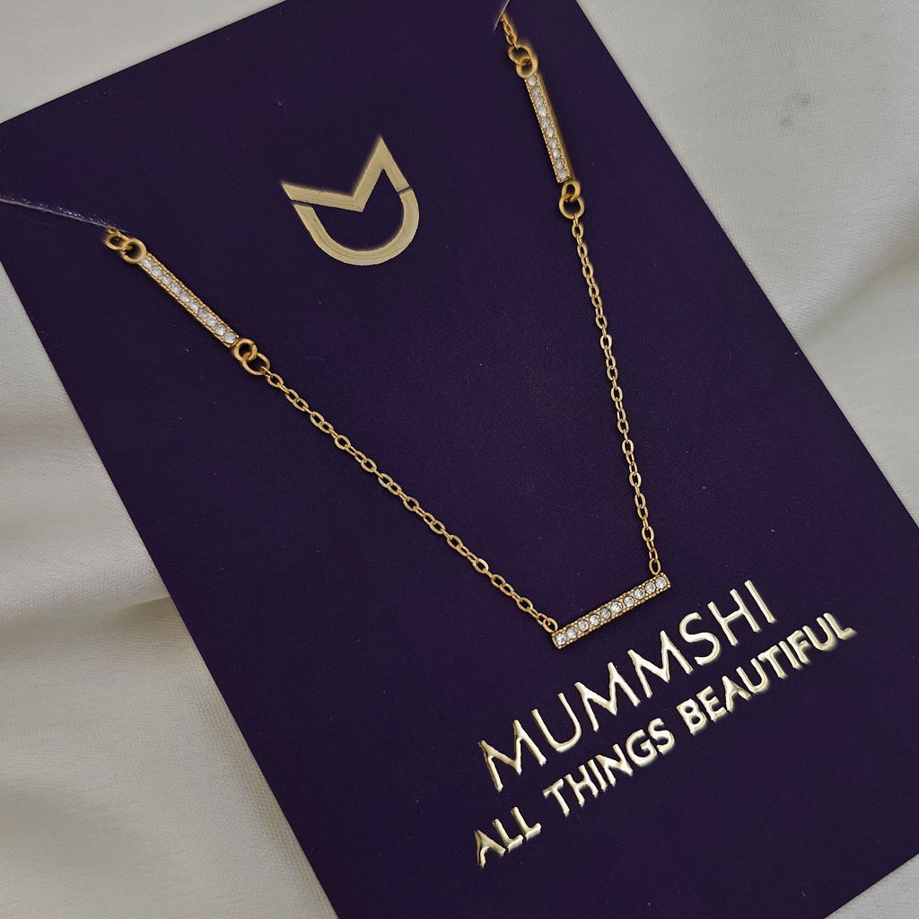Irene diamond Necklace (PVD)