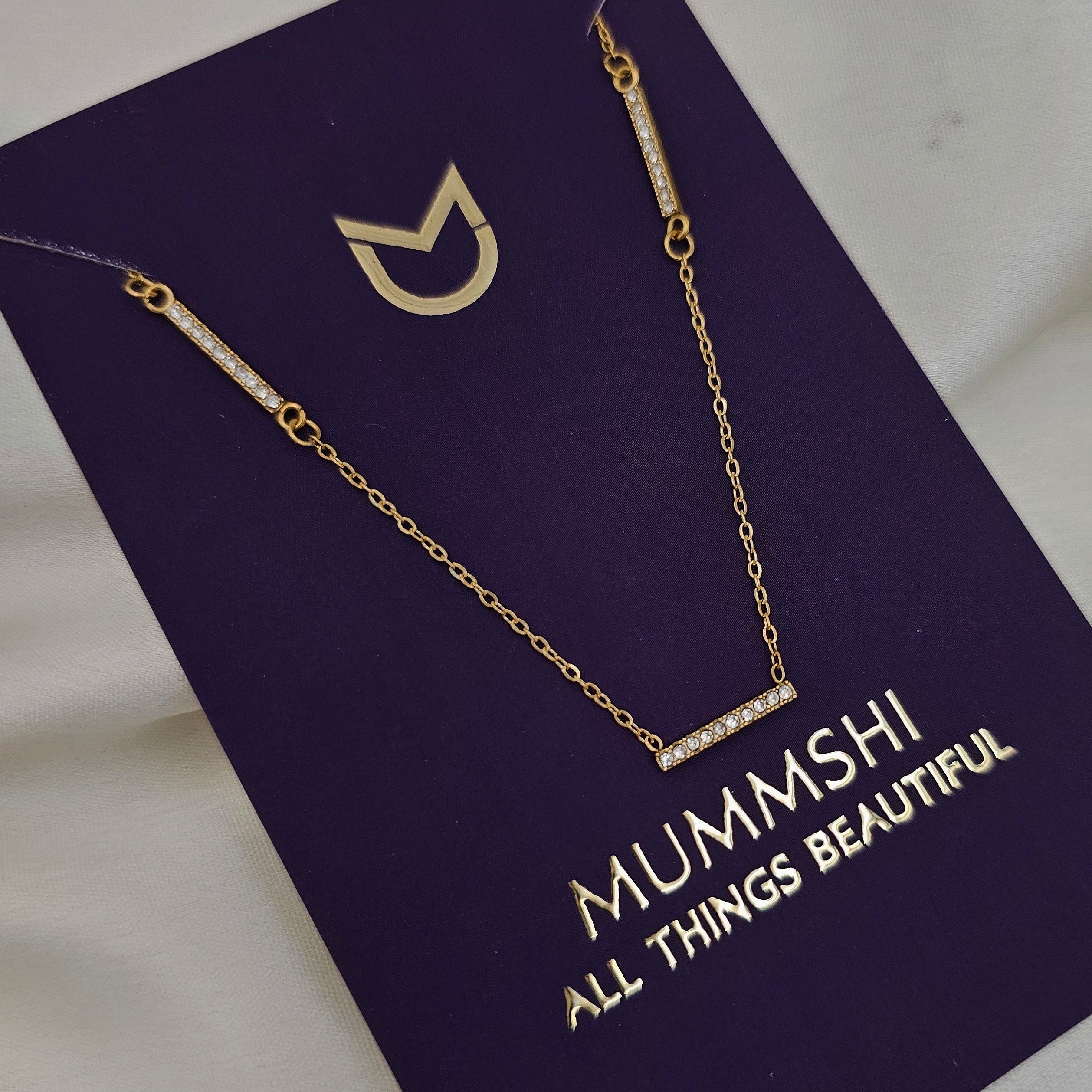 Irene diamond Necklace (PVD)