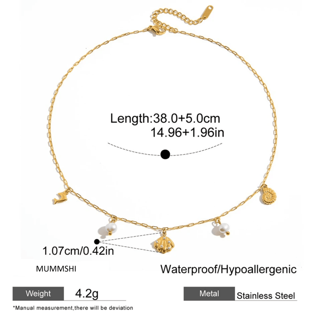 Sea Charm Necklace (PVD) - Mummshi